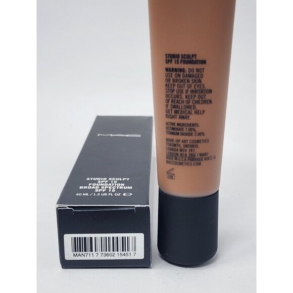 New MAC Studio Sculpt Foundation SPF 15 Full Size NC50 - Picture 3 of 3